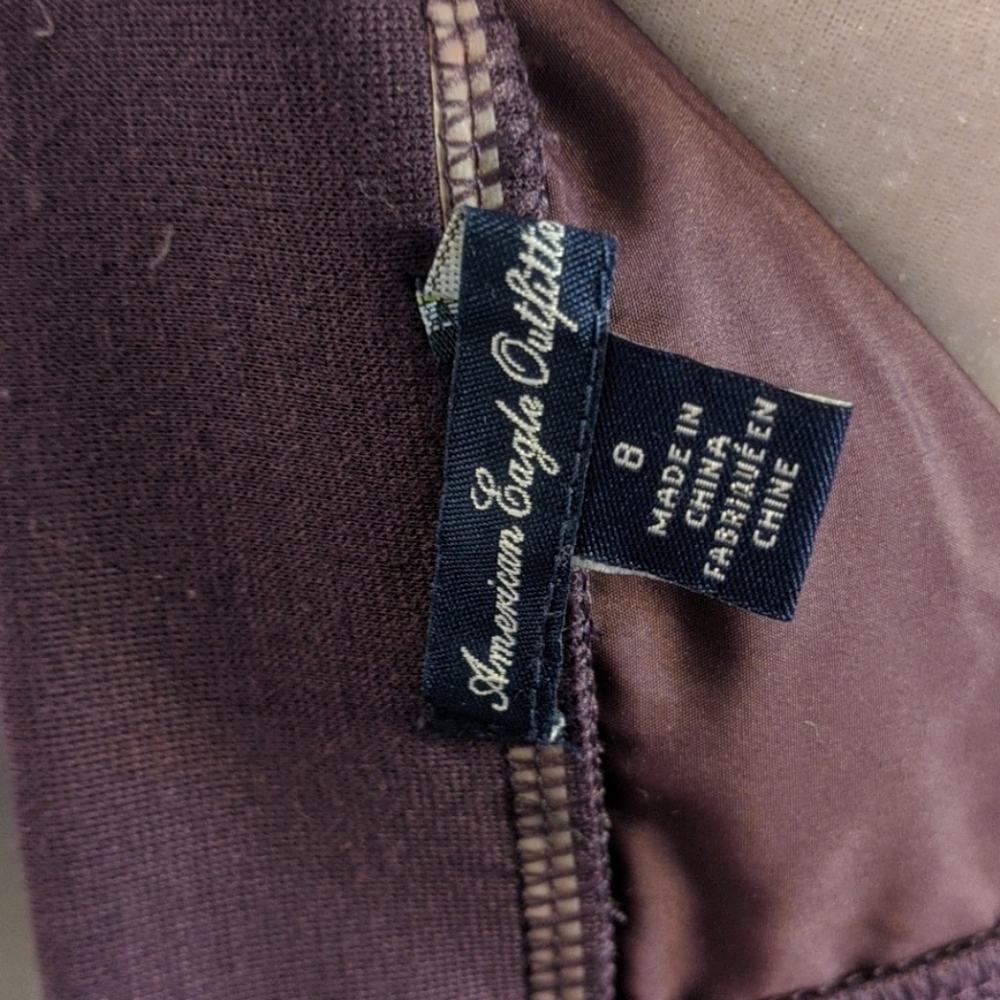 Short Purple Pink American Eagle pattern skirt - Picture 4 of 4